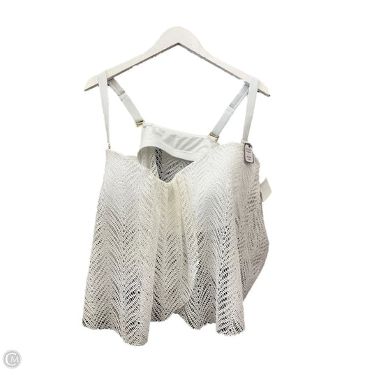 Swimsuit Top By Time And Tru In White, Size: 1x