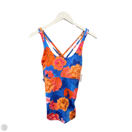 Swimsuit Top By Clothes Mentor In Blue & Orange, Size: M