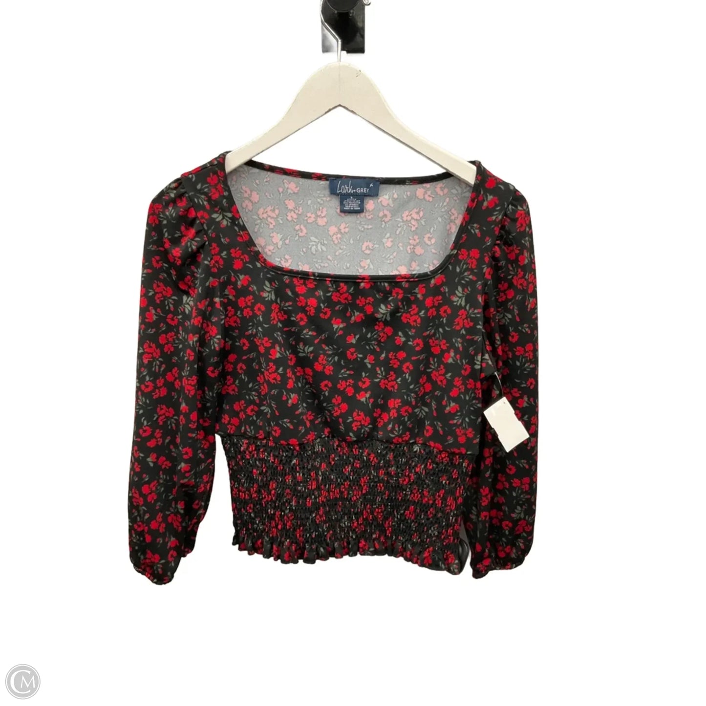 Top Long Sleeve By Clothes Mentor In Black & Red, Size: L