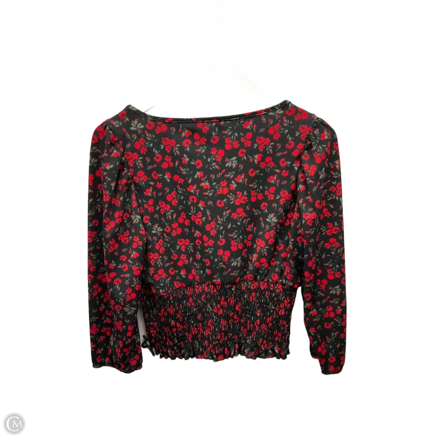 Top Long Sleeve By Clothes Mentor In Black & Red, Size: L