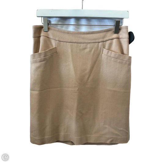 Skirt Mini & Short By Ann Taylor In Tan, Size: 6