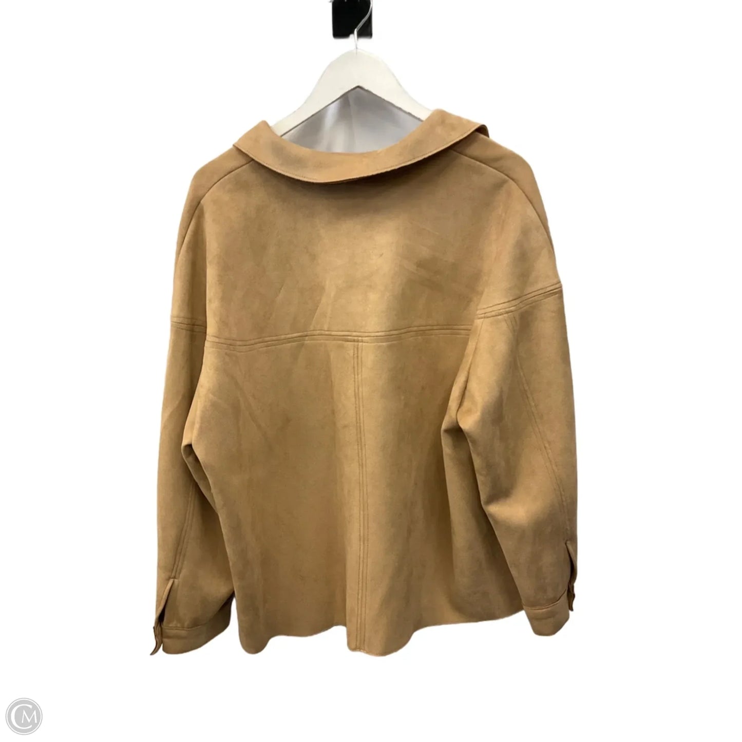 Jacket Shirt By Philosophy In Tan, Size: 2x