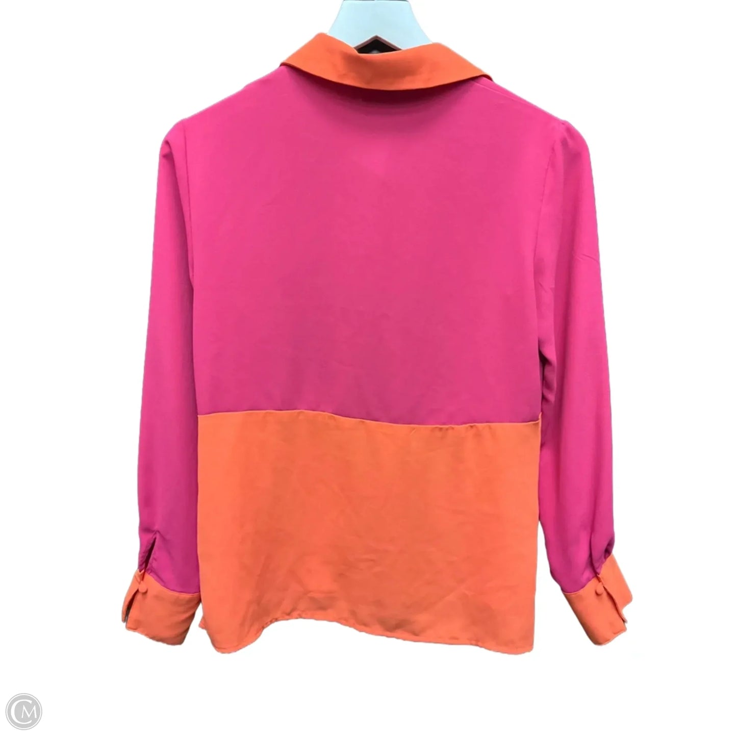 Top Long Sleeve By Bar Iii In Orange & Pink, Size: Xs