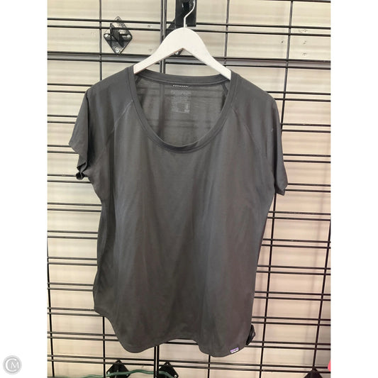 Athletic Top Short Sleeve By Patagonia In Grey, Size: Xl