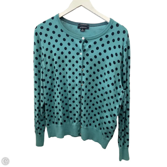 Cardigan By Lands End In Green, Size: L