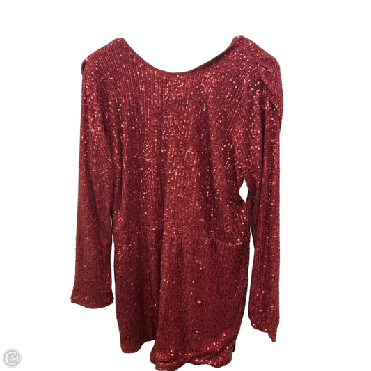 Romper By Fashion Nova In Red, Size: 1x