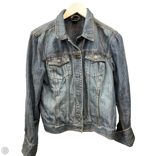 Jacket Denim By Eddie Bauer In Blue Denim, Size: S