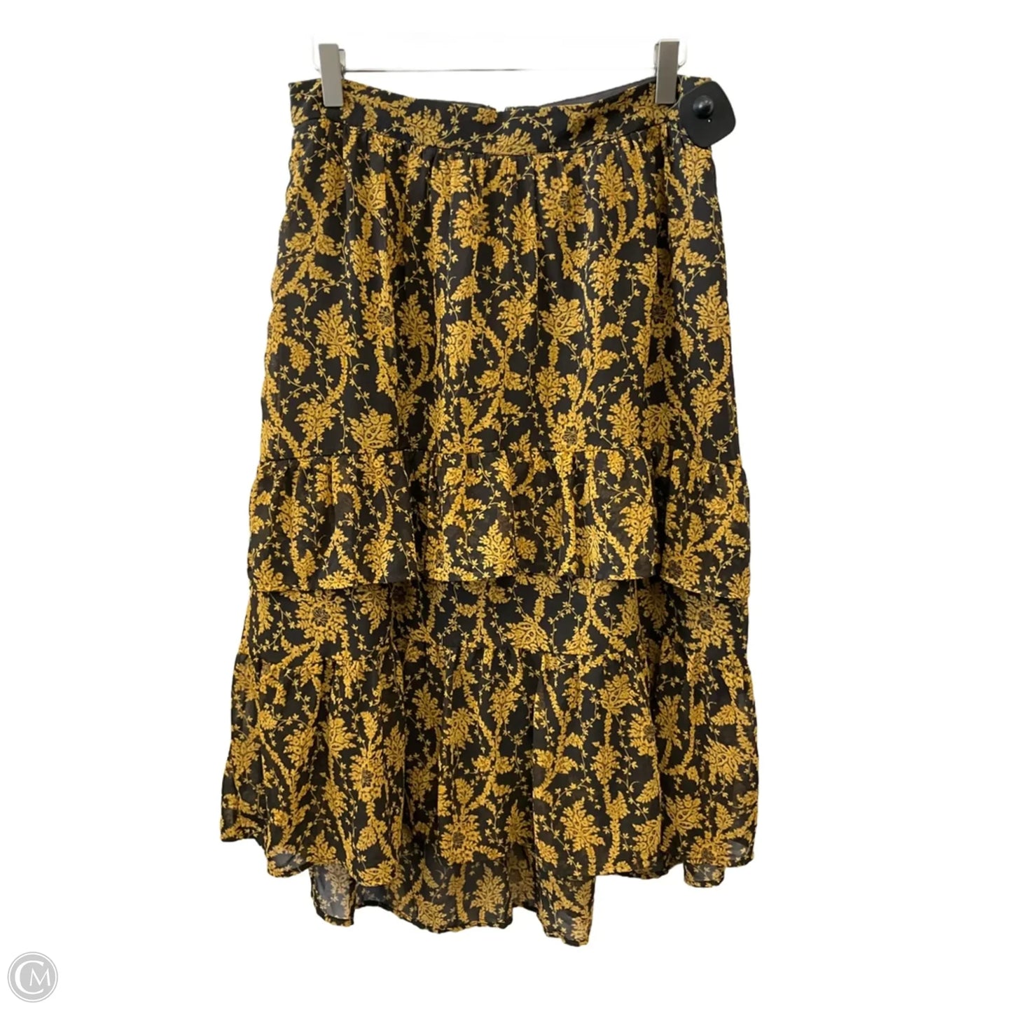 Skirt Midi By Ann Taylor In Black & Brown, Size: 6p