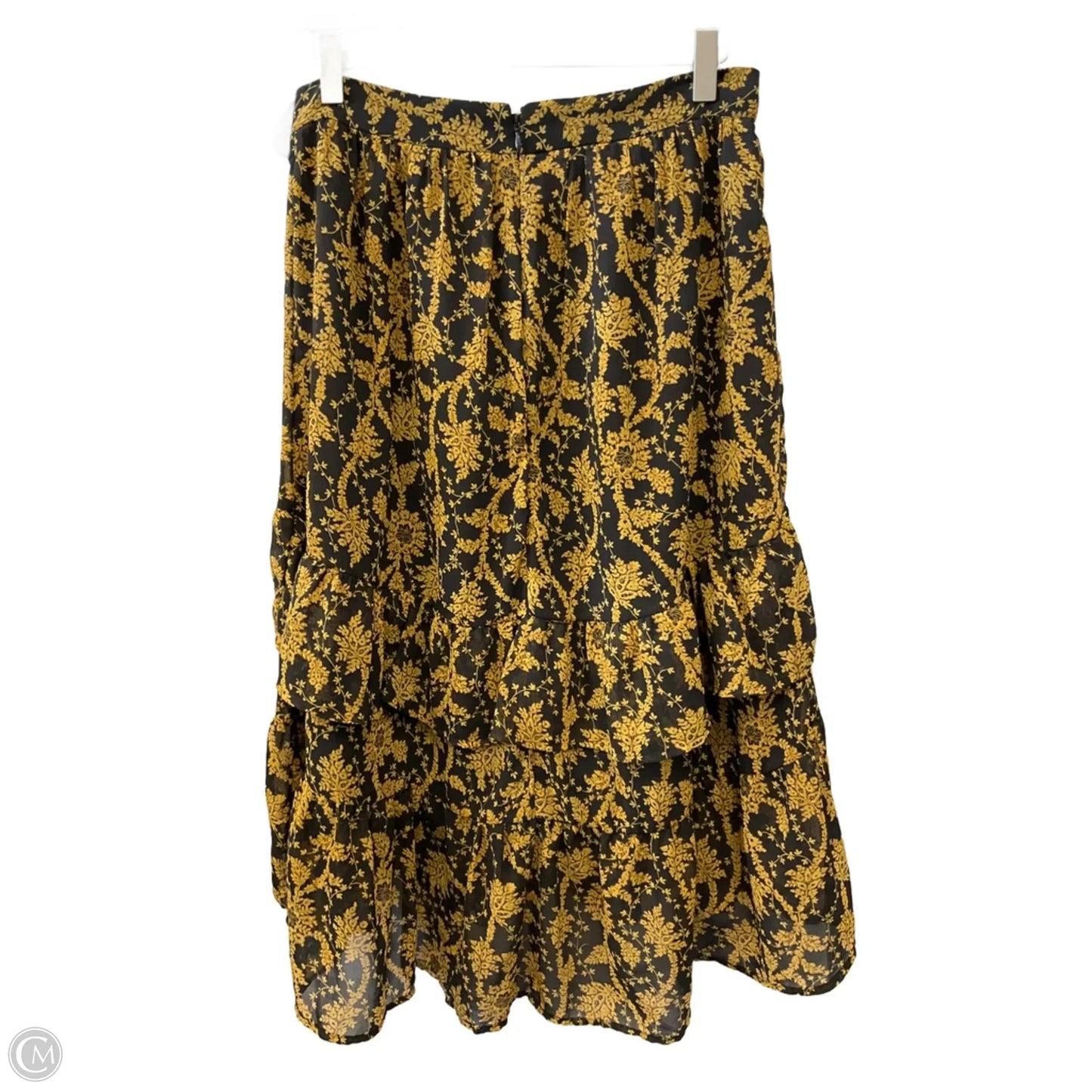 Skirt Midi By Ann Taylor In Black & Brown, Size: 6p