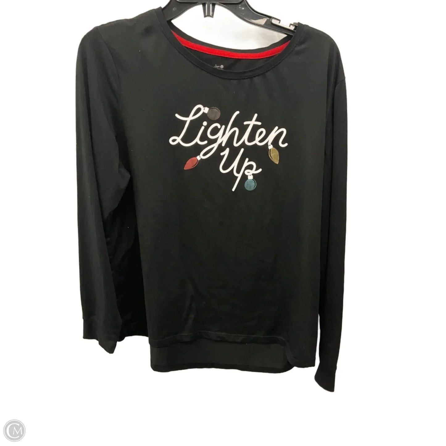 Lounge Set Pants By Secret Treasures In Black & Grey, Size: S