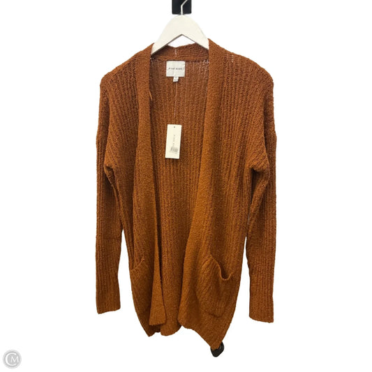 Sweater Cardigan By Pink Rose In Orange, Size: S
