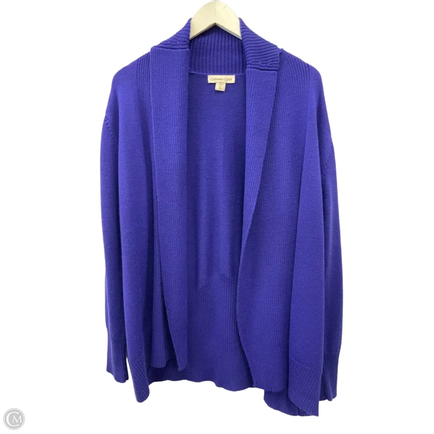 Sweater Cardigan By Coldwater Creek In Purple, Size: Xl