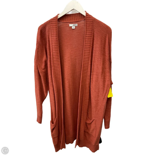 Sweater Cardigan By Sonoma In Orange, Size: Xxl