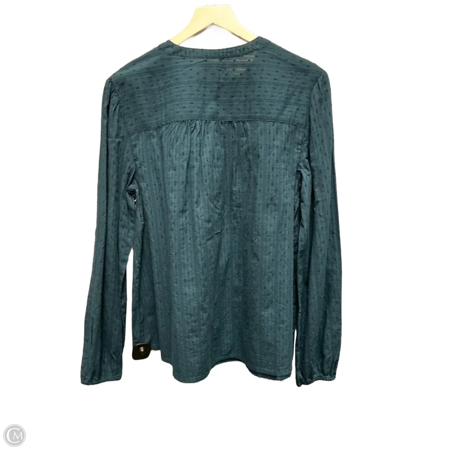 Top Long Sleeve By Falls Creek In Teal, Size: M