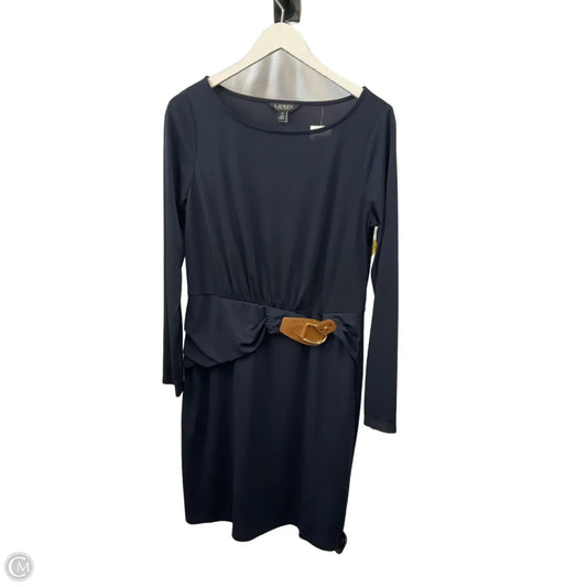 Dress Casual Short By Lauren By Ralph Lauren In Navy, Size: M