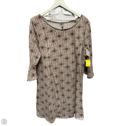 Dress Casual Short By Massini In Peach, Size: 1x