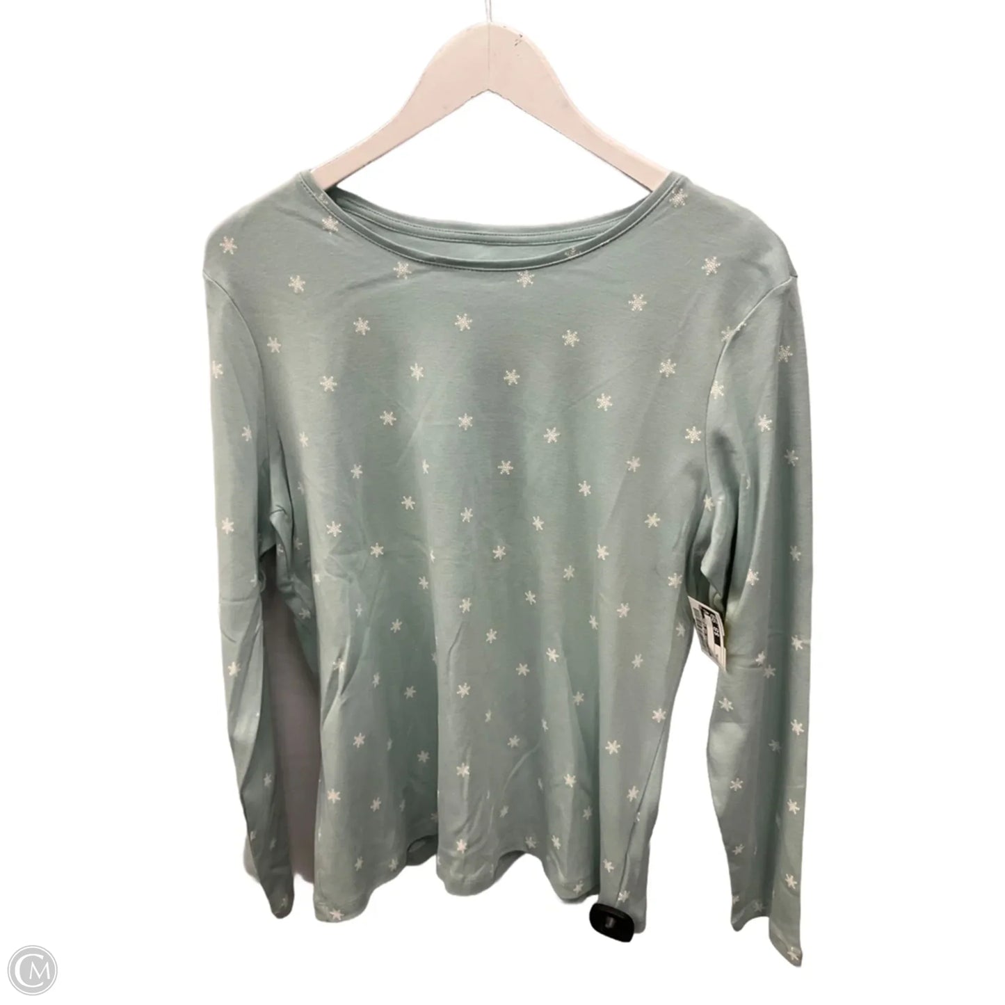 Top Long Sleeve By Christopher And Banks In Green, Size: Xl