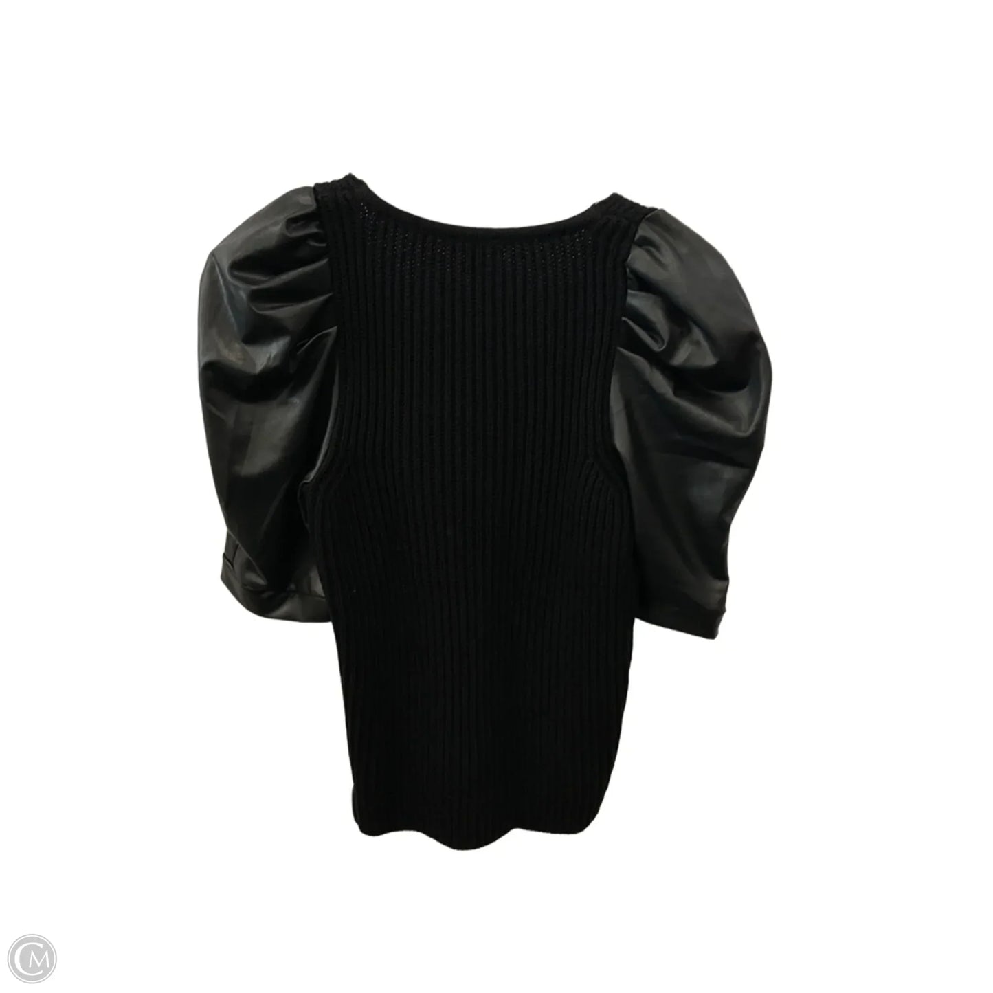 Sweater Short Sleeve By Express In Black, Size: S