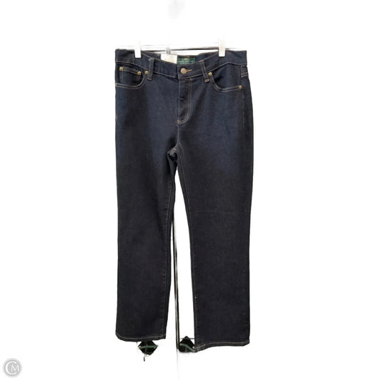 Jeans Straight By Ralph Lauren In Blue Denim, Size: 10p
