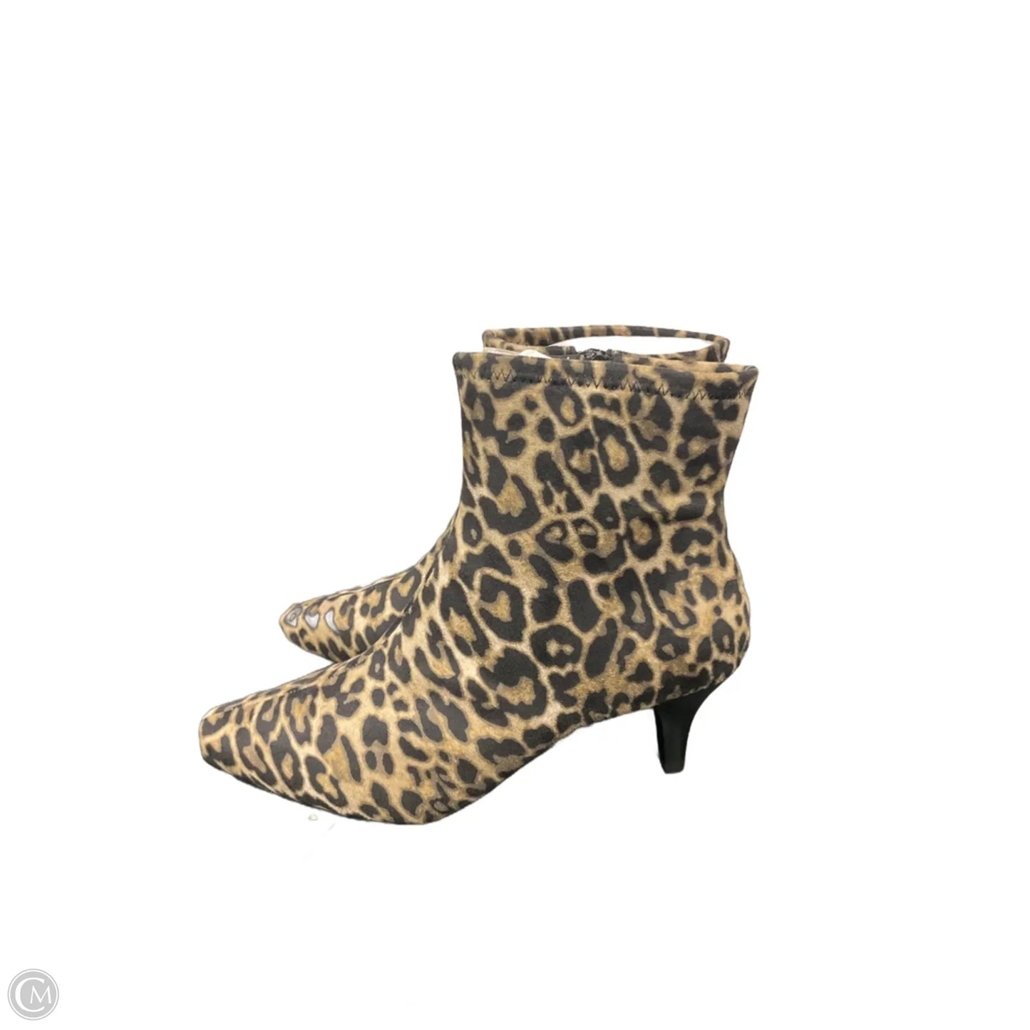 Boots Ankle Heels By Impo In Animal Print, Size: 8