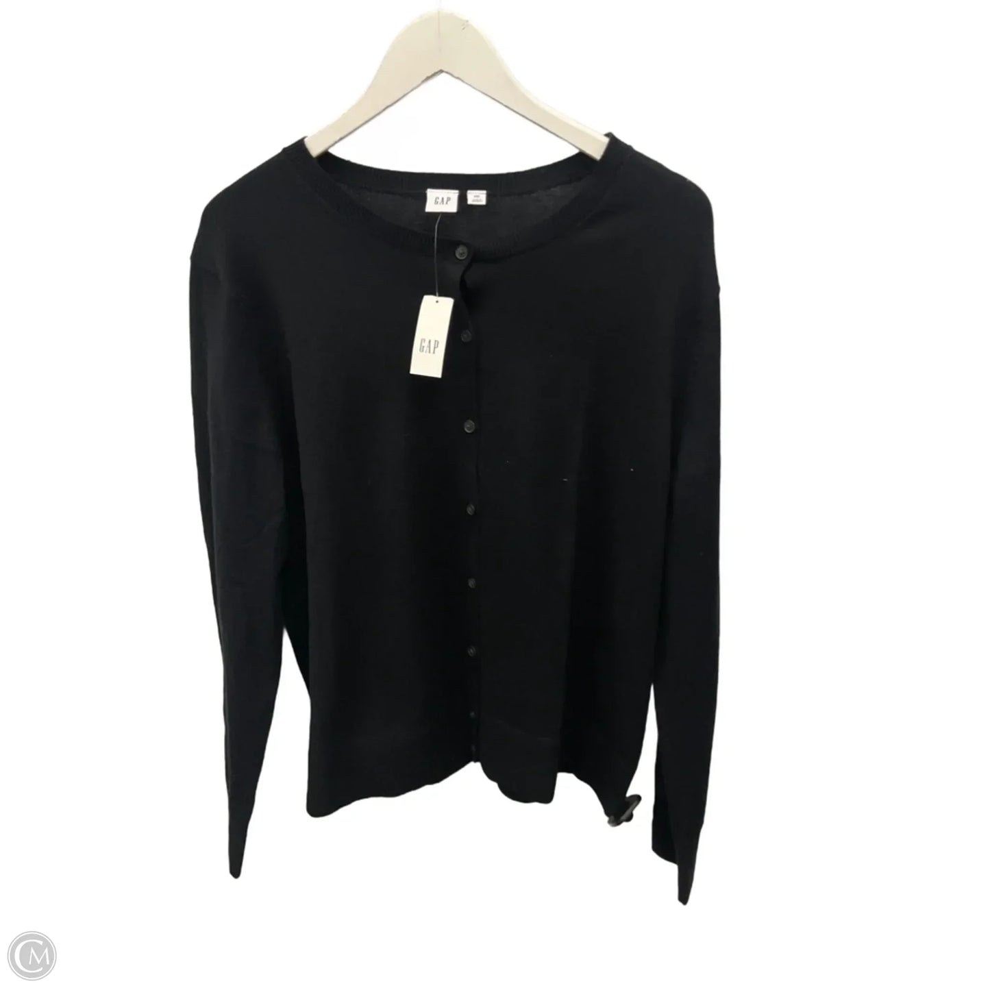 Sweater Cardigan By Gap In Black, Size: Xxl