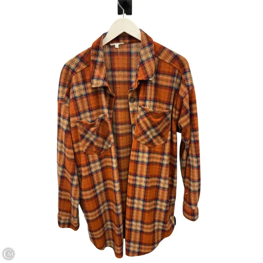 Top Long Sleeve By Maurices In Orange, Size: 1x
