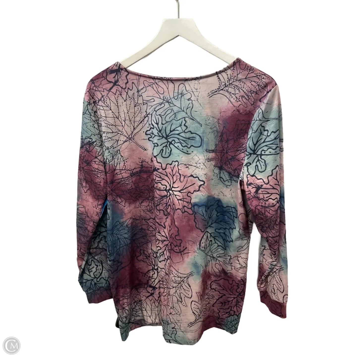 Top Long Sleeve By Christopher And Banks In Purple, Size: Xl