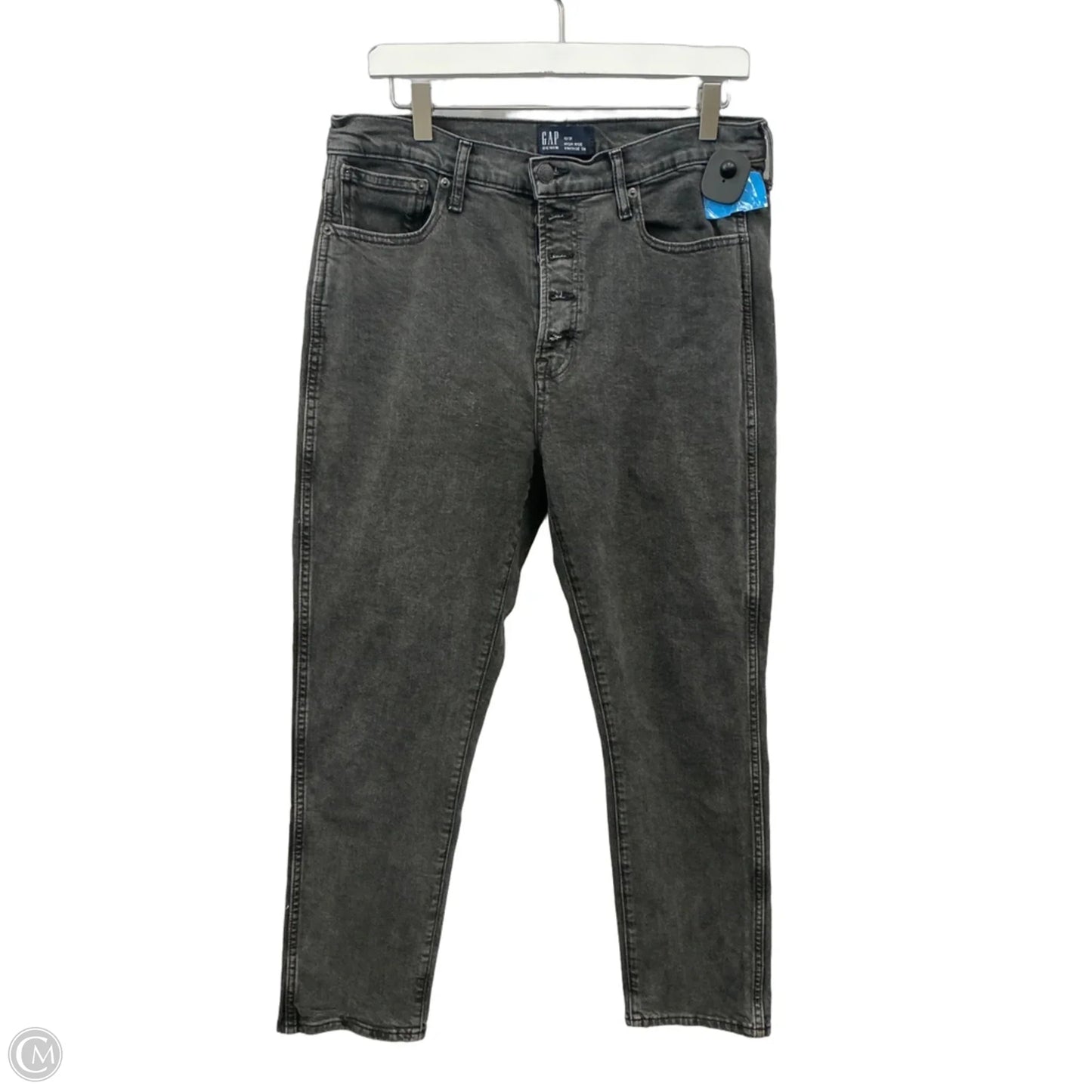 Jeans Straight By Gap In Black, Size: 12