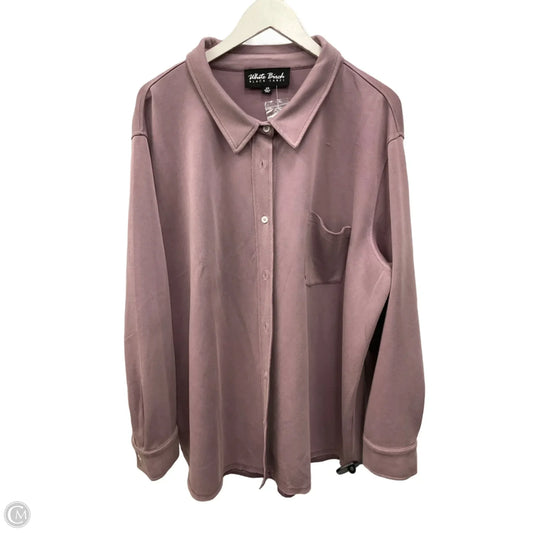 Top Long Sleeve By White Birch In Purple, Size: 2x