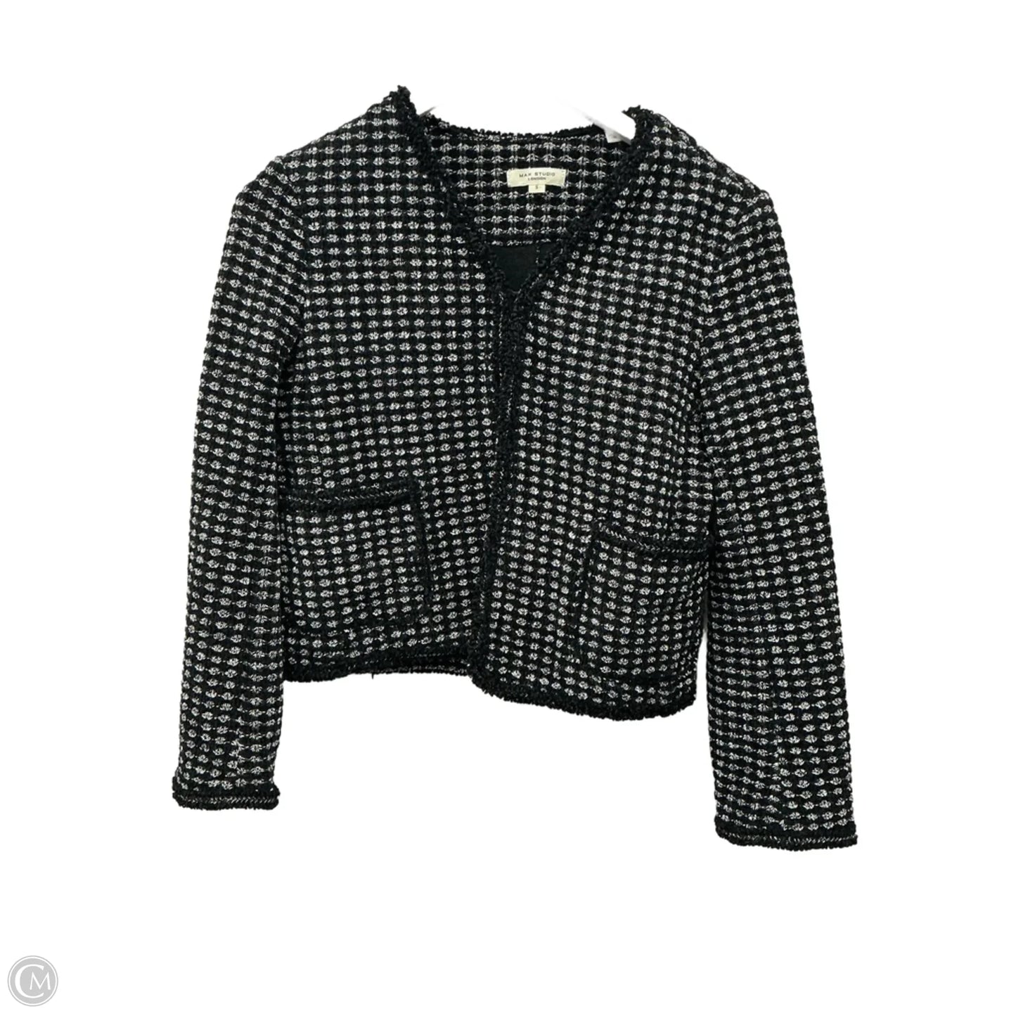 Blazer By Max Studio In Black & White, Size: S