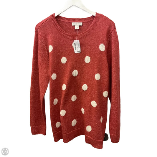 Sweater By Christopher And Banks In Polkadot Pattern, Size: L