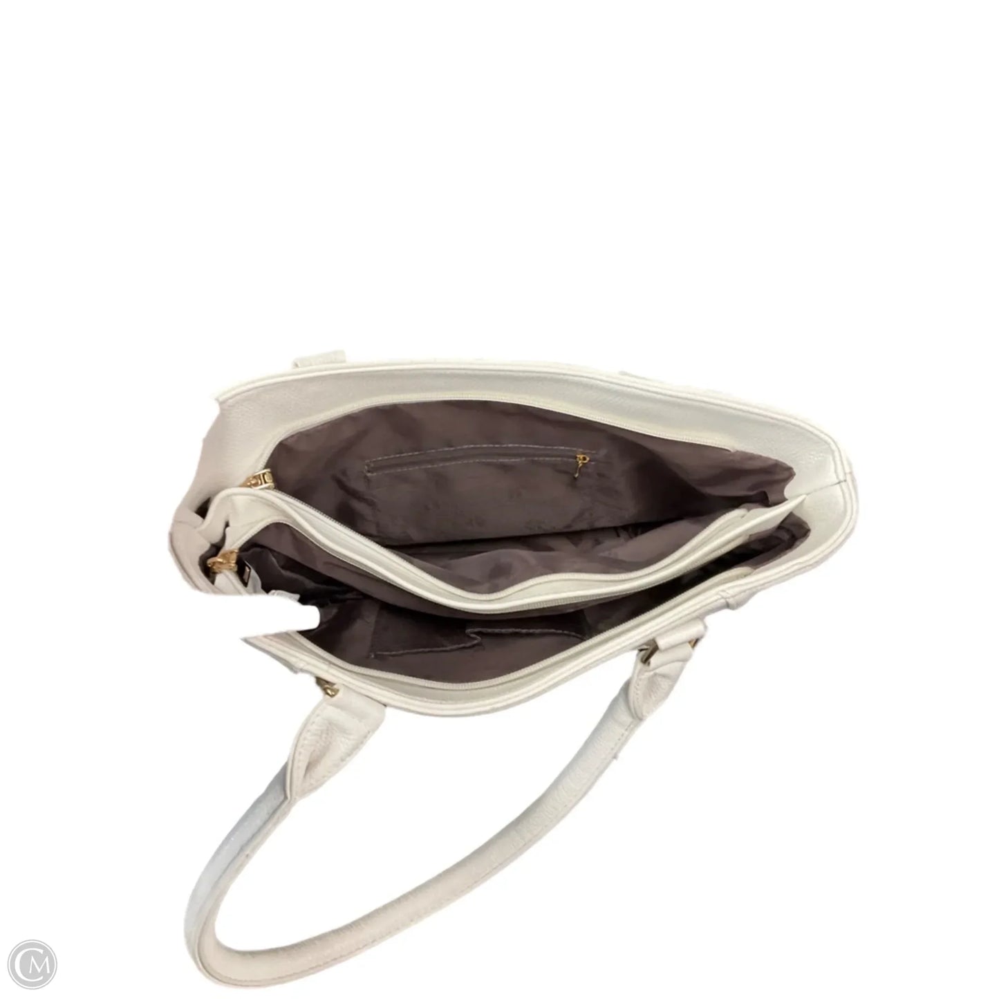 Handbag Leather By Hype, Size: Medium