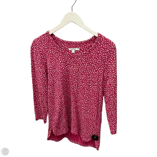 Top Long Sleeve By Chicos In Pink, Size: S