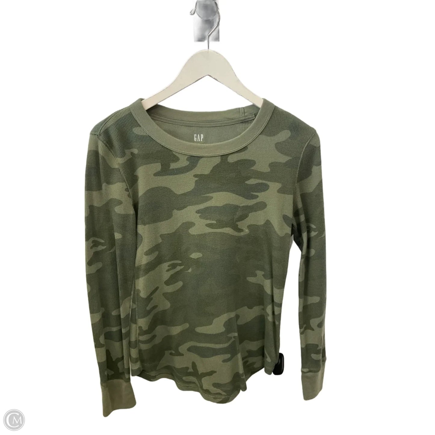 Top Long Sleeve By Gap In Camouflage Print, Size: M