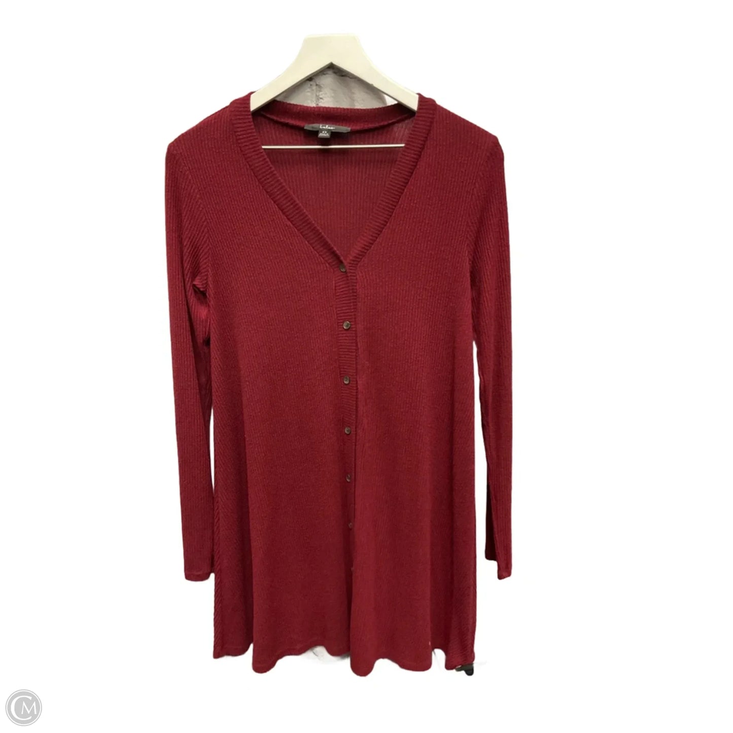 Tunic Long Sleeve By Lulus In Red, Size: Xs