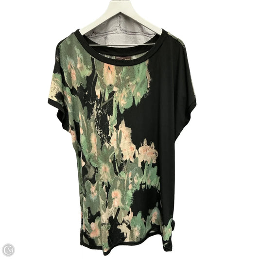 Top Short Sleeve By Dana Buchman In Black, Size: Xl