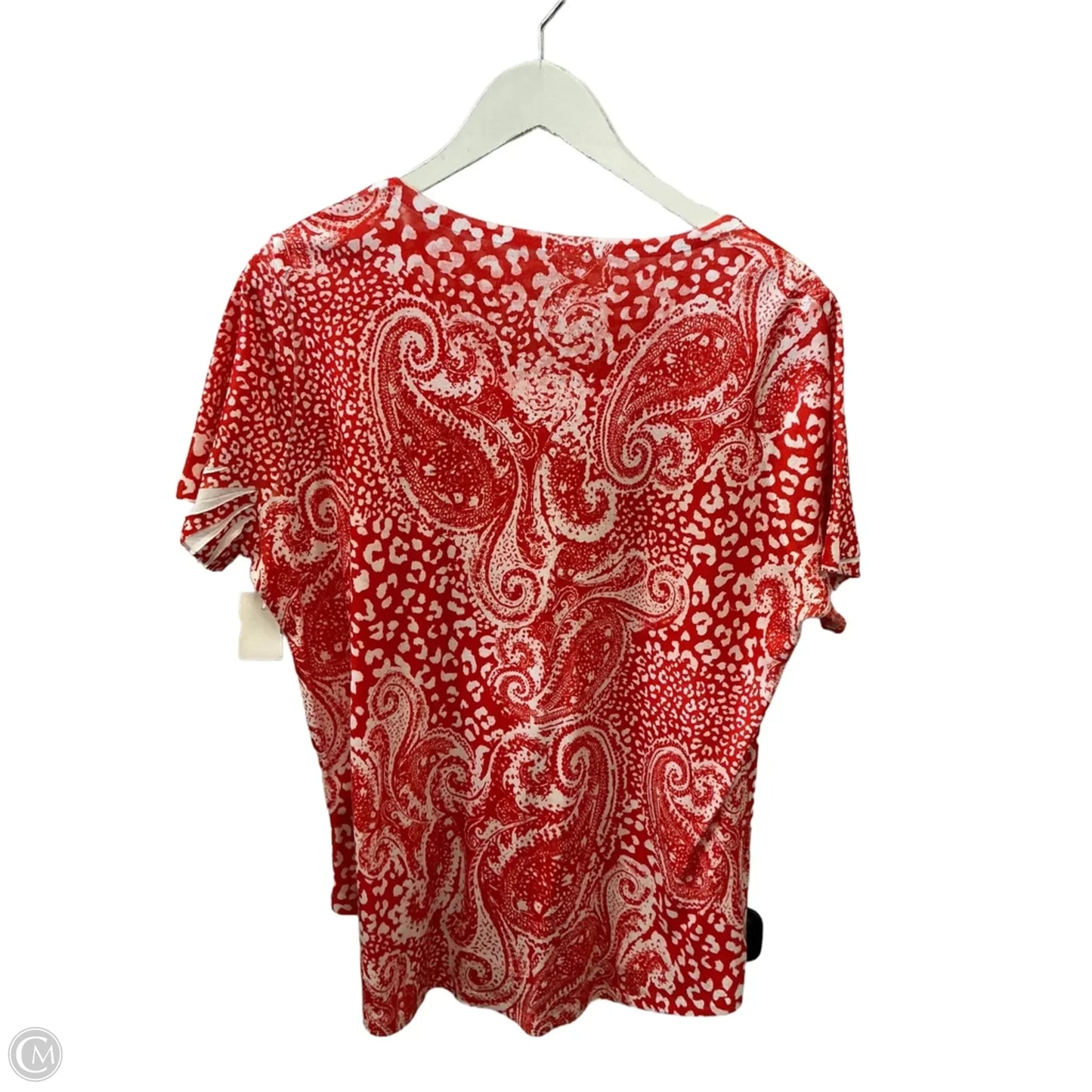 Top Short Sleeve By Style And Company In Orange, Size: 1x