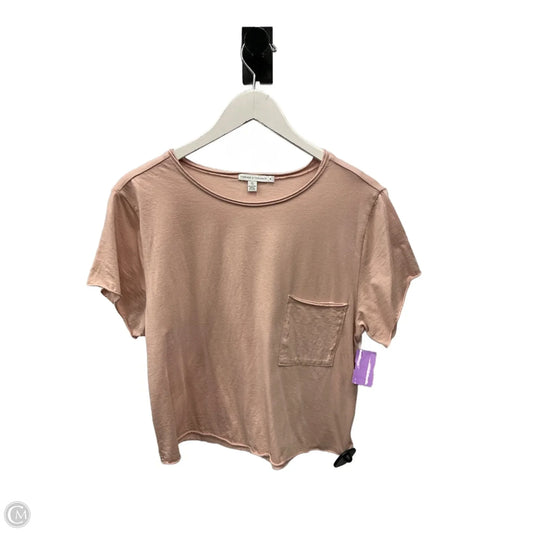 Top Short Sleeve By Threads 4 Thought In Pink, Size: M