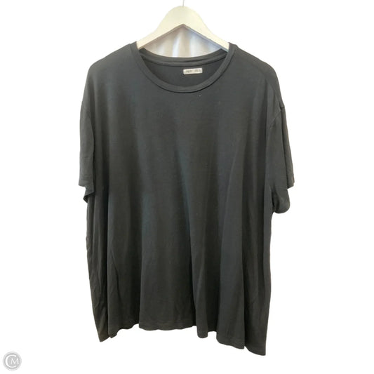Top Short Sleeve Basic By Edgely In Black, Size: 2x