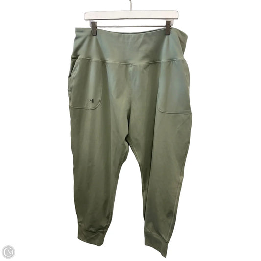 Athletic Pants By Under Armour In Green, Size: 2x