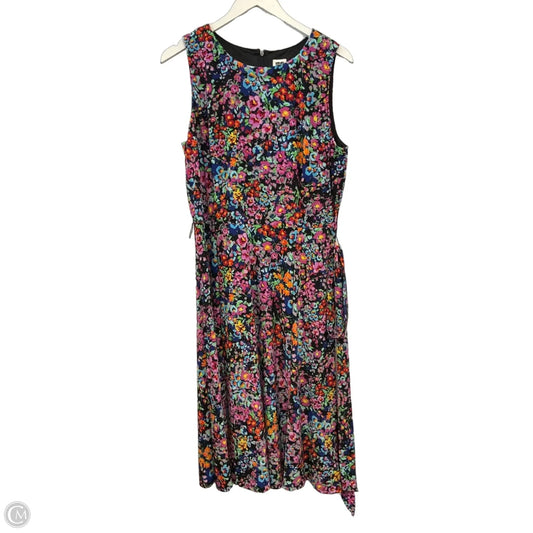 Dress Casual Midi By Anne Klein In Floral Print, Size: Xl