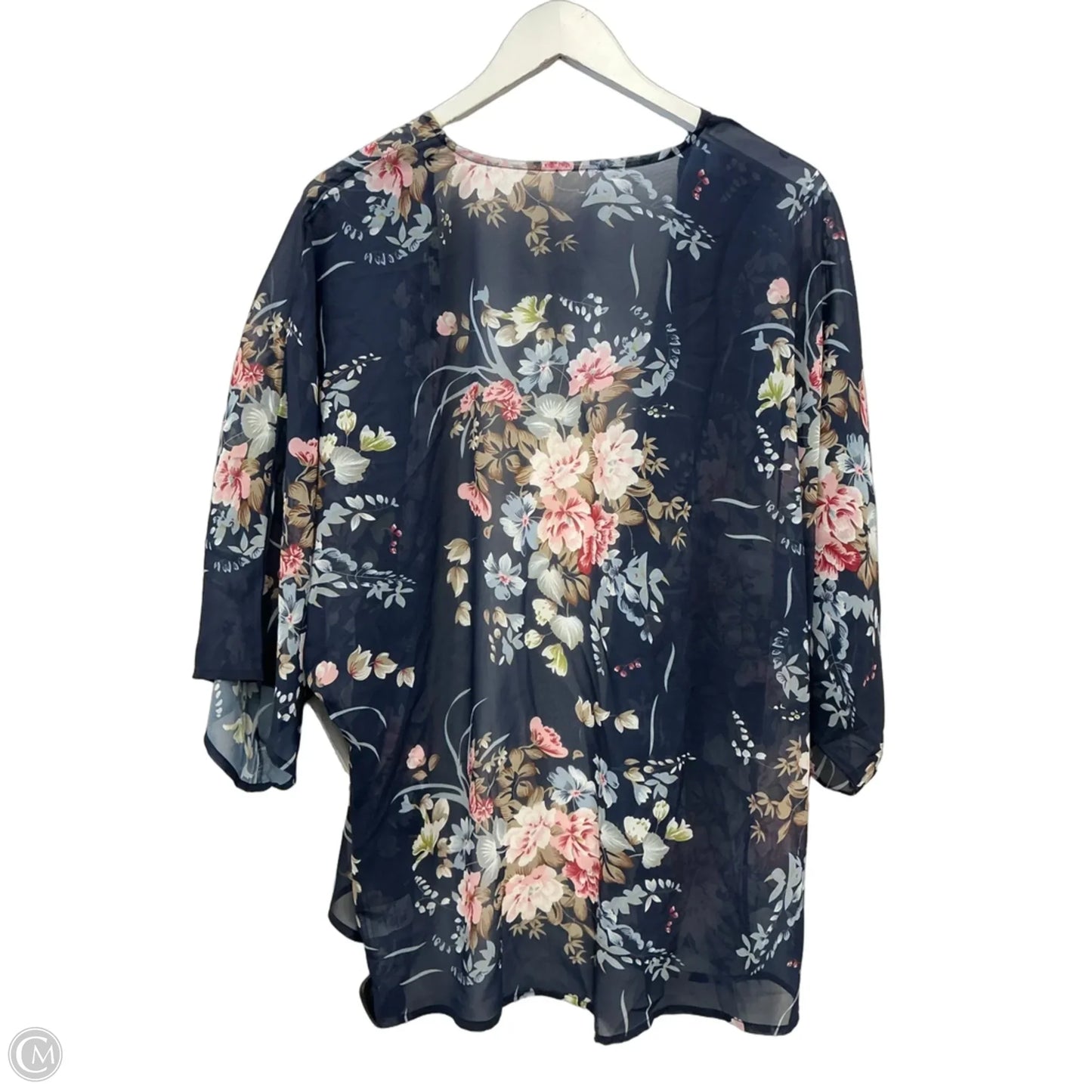 Kimono By Clothes Mentor In Navy, Size: S