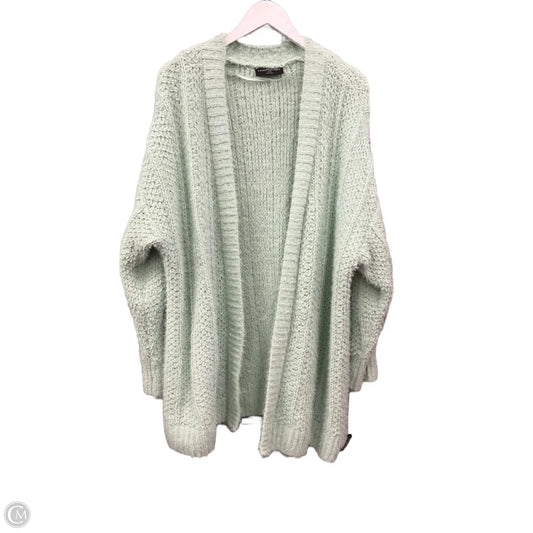Sweater Cardigan By Lane Bryant In Green, Size: 3x