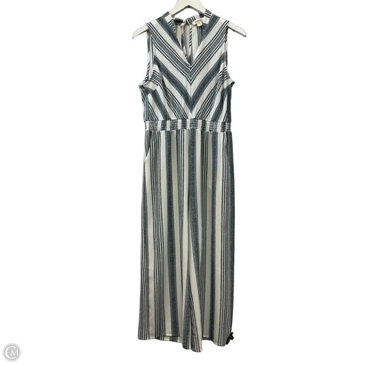 Jumpsuit By Monteau In Striped Pattern, Size: L