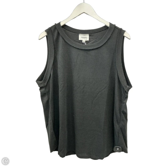 Top Sleeveless By Andree By Unit In Black, Size: 1x