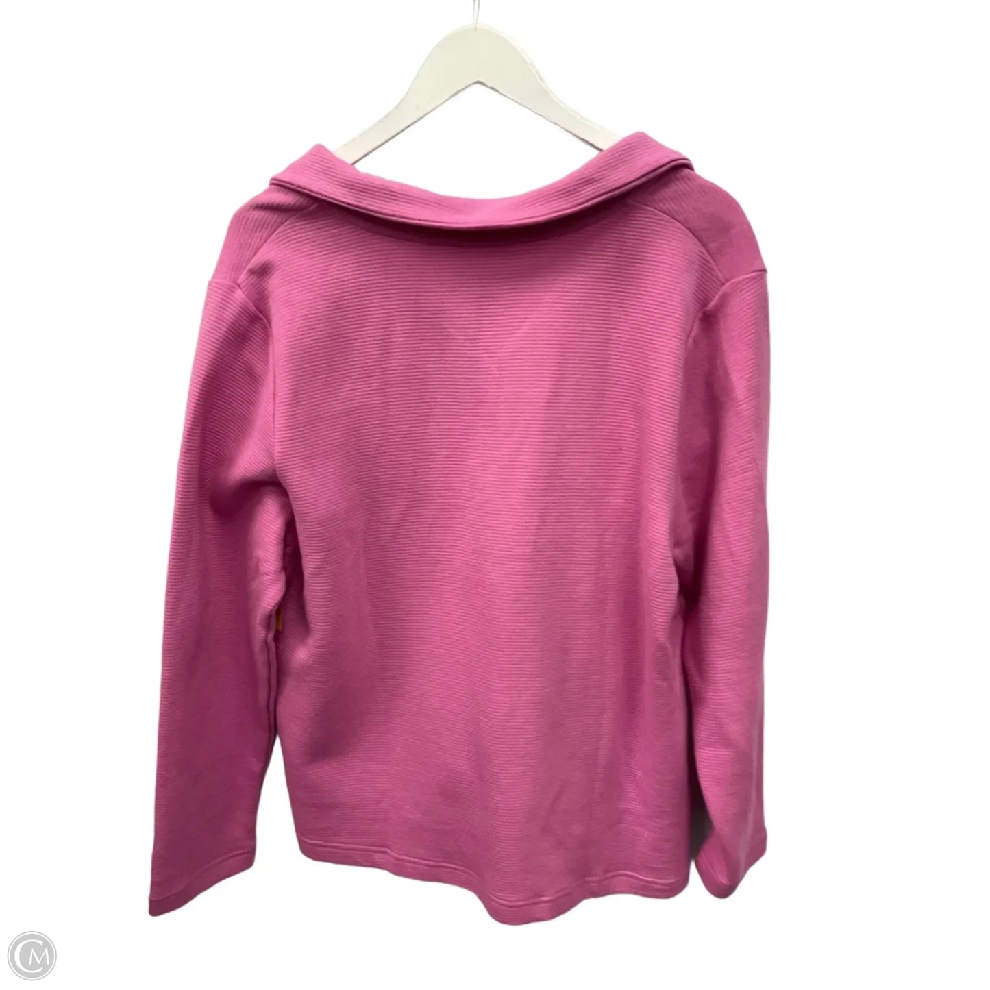 Sweatshirt Collar By Croft And Barrow In Pink, Size: Xxl