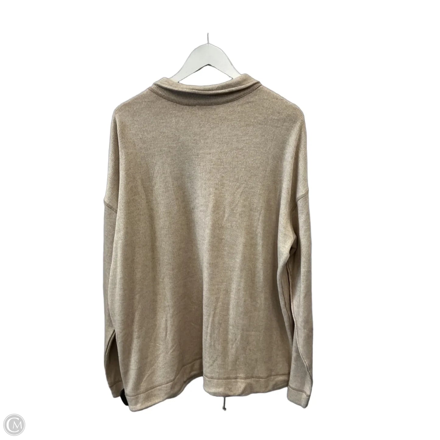 Sweatshirt Collar By Tribal In Beige, Size: Xxl