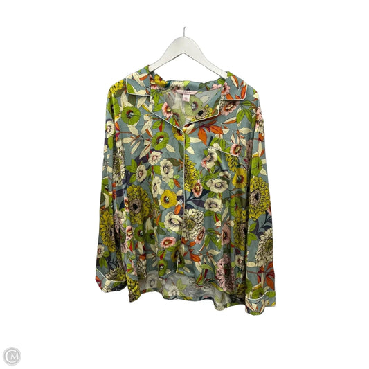 Pajamas 2pc By Clothes Mentor In Floral Print, Size: Xxl