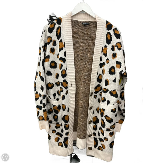Cardigan By Who What Wear In Animal Print, Size: S