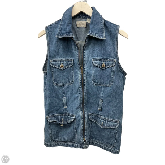 Vest Other By Paul Harris In Blue Denim, Size: S